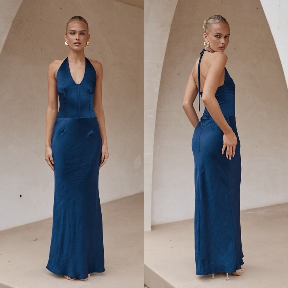 Runaway The Label Asada Maxi Dress in Midnight